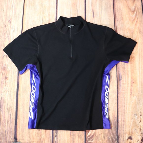 SPEEDO RASH GUARD TOP MEN'S WOMEN'S SURF SWIM XL - Picture 1 of 7
